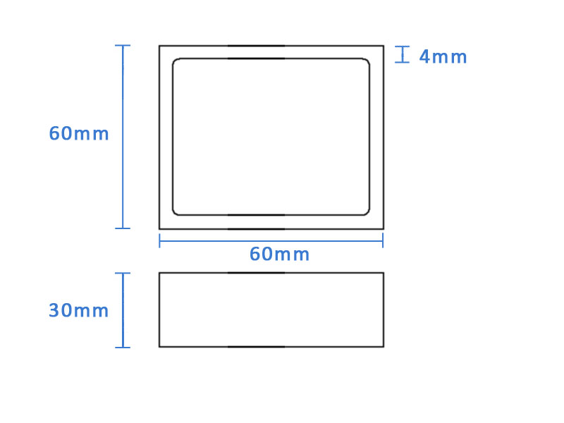 boron nitride crucible BN-RCR6060